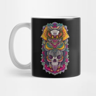 Dia de los Muertos Sugar Skull and Butterfly - Celebrate Life and Transformation Mug